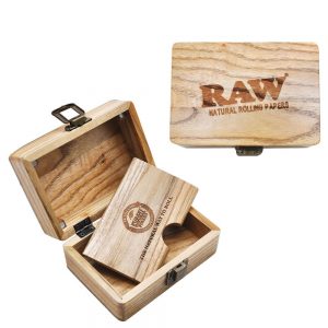 hộp gỗ raw đựng thảo dược phụ kiện stoner 420